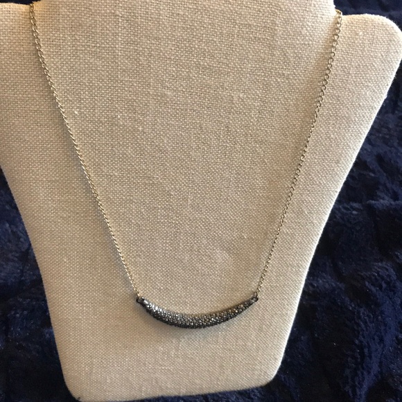 Gold and black rhinestone layering necklace - Picture 2 of 5